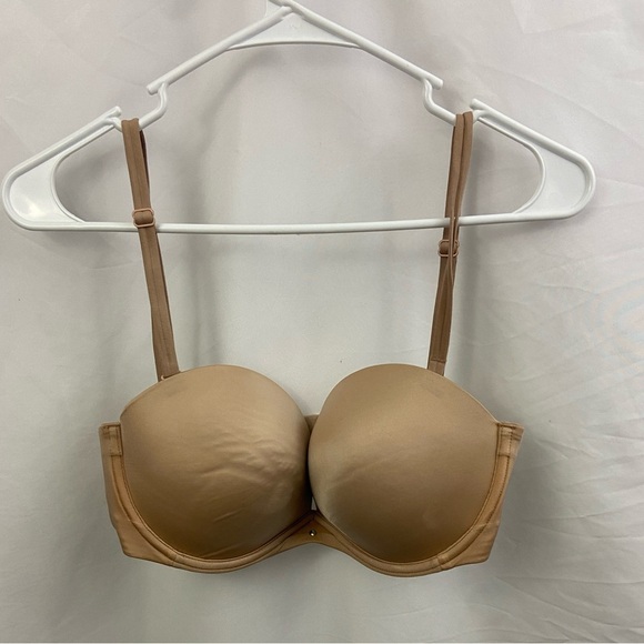 Victoria's Secret Very Sexy Strapless Bra 36D Beige With Straps - Picture 2 of 7